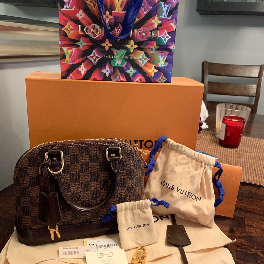 SOLD *** Louis Vuitton Alma BB Damier Ebene